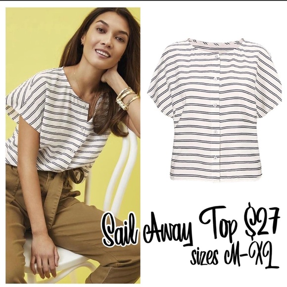 Sail Away Zipper Top